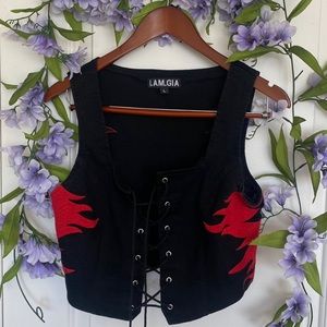 I.AM.GIA corset top